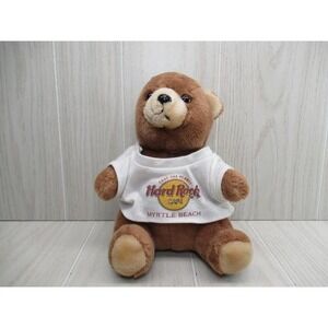 Hard Rock Cafe plush teddy bear Myrtle Beach SC t shirt USED